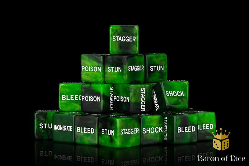 MCP StatusEffectDice Green SQUARE LargePile