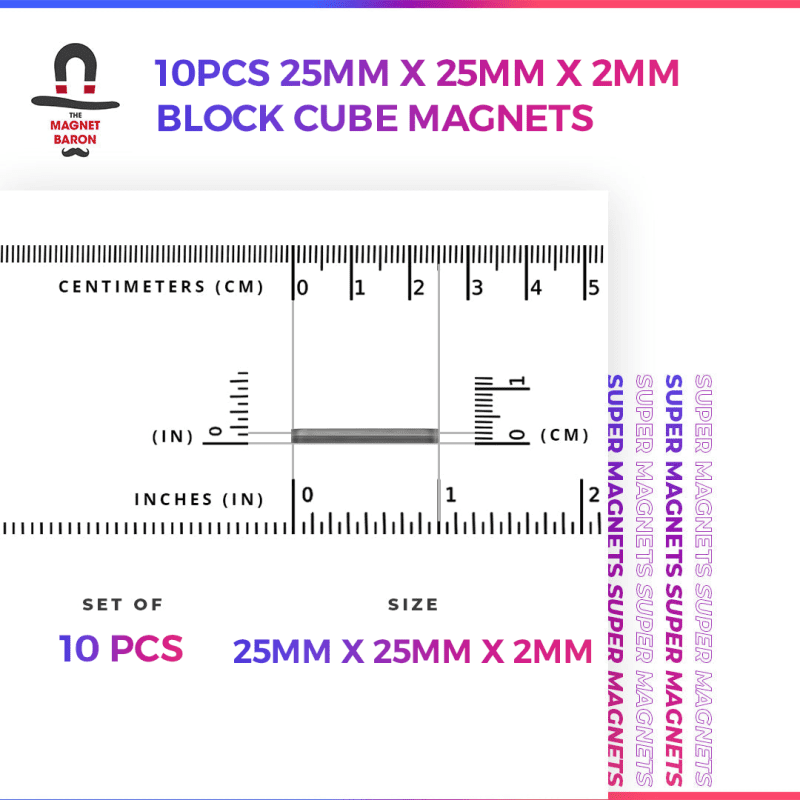 SuperMagnets 25mmx25mmx2mm copy