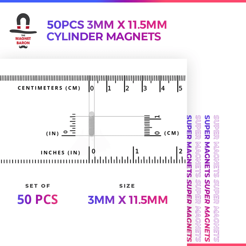 SuperMagnets 3mmx11 5mm